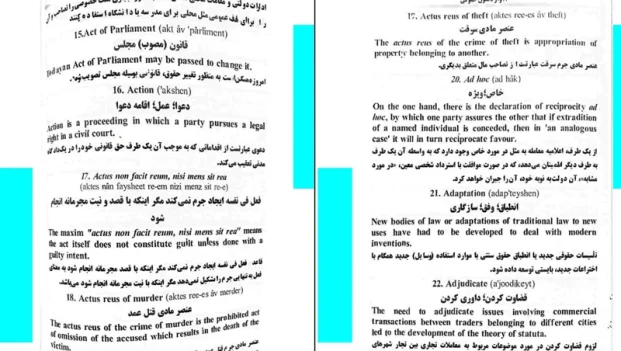 دانلود کتاب 1100 واژه متون حقوقی از محمود رمضانی pdf
